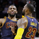 Illustration for article titled Hmmmmmm. LeBron James And Kyrie Irving Sent Some Cryptic Tweets. Hmmmmmmm.